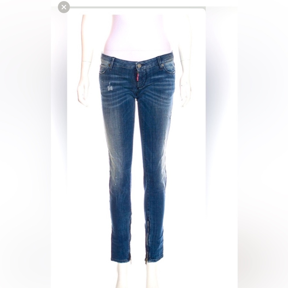 Dsquared2 Low-Rise Distressed Jeans